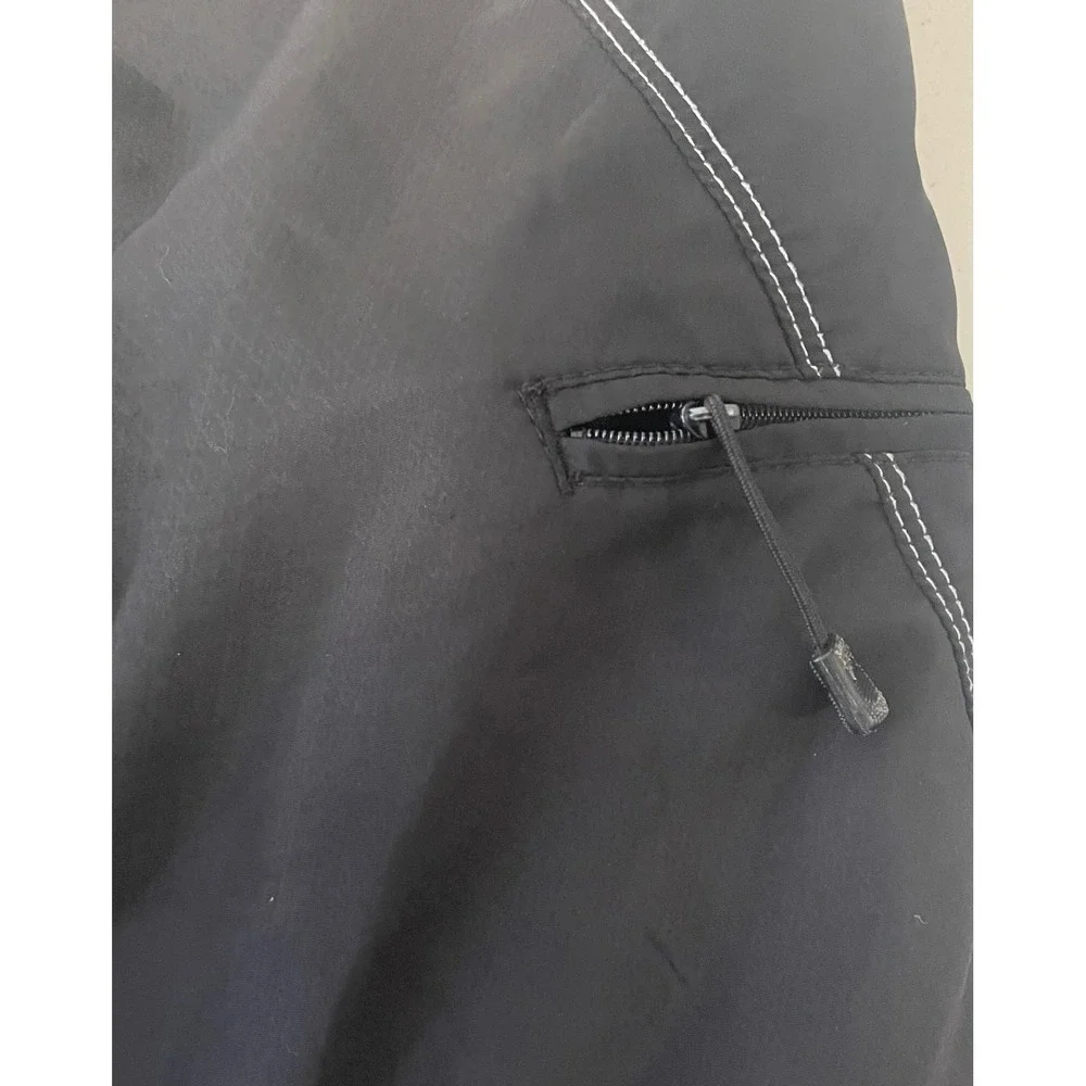 Quiksilver Mens Black Board Shorts Swim Trunks Size 38 Contrast Stitch